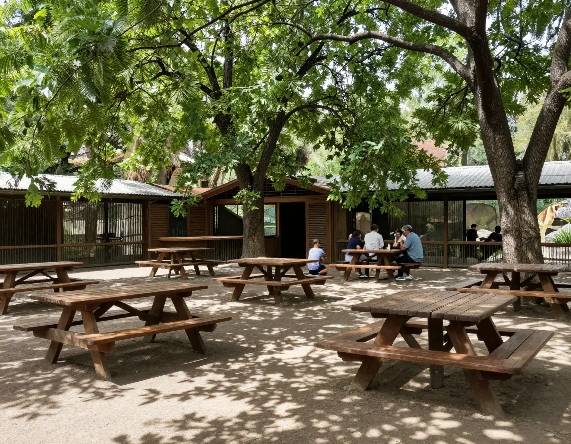Zona de sombra y descanso para familias