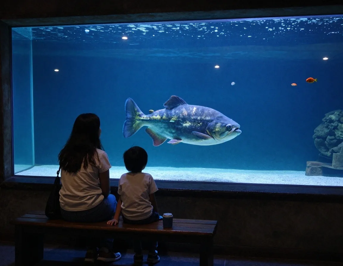 Acuario interior como refugio del calor