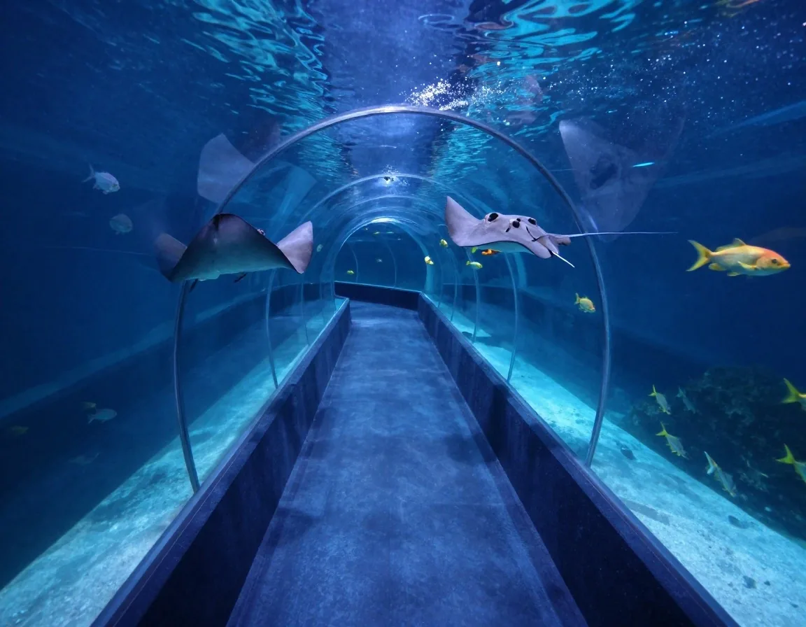 Acuario y ambientes temáticos inmersivos